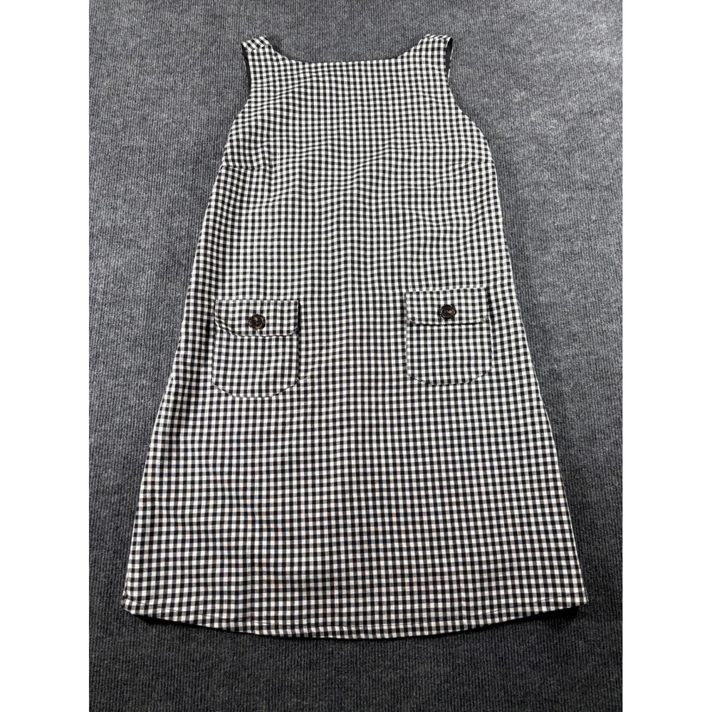 Target Black White Gingham Shift Dress Sleeveless Pockets Mini NWT XS